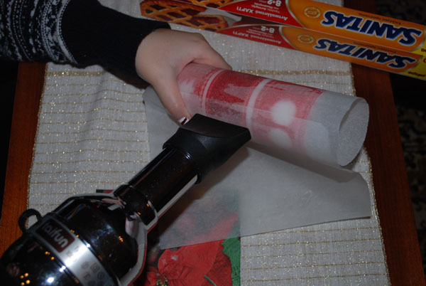 napkins color becoming darker