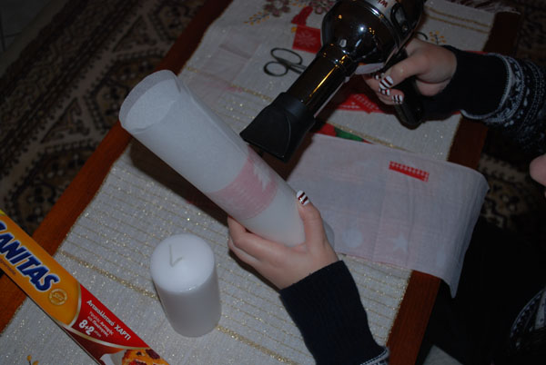 cutting the napkin pattern