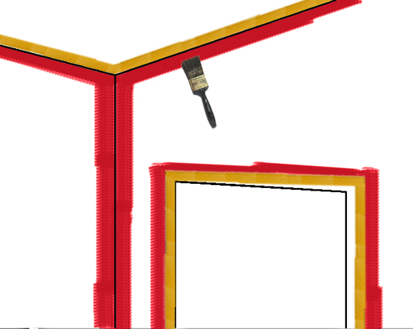 ταβάνι, βάψιμο ταβανιού, πώς βάφω τους τοίχους