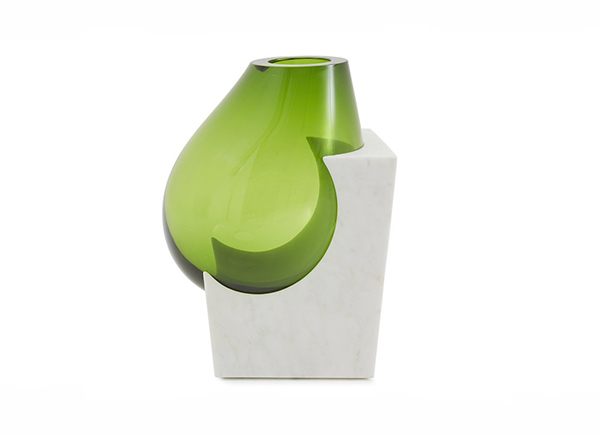 OSMOSI limited edition vase OSMOSI limited edition vase, βάζο από γυαλί και μάρμαρο