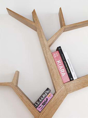 Λεπτομέρεια από σύγχρονη βιβλιοθήκη σε σχήμα δένδρου Λεπτομέρεια από σύγχρονη βιβλιοθήκη σε σχήμα δένδρου