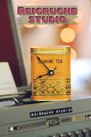 ρολόγι φτιάξτο μόνος από κουτί τσαγιού, DIY ρολόγι, επιτραπέζιο ρολόγι