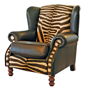 Μπερζέρα ταπετσαρισμένη με δέρμα Μπερζέρα ταπετσαρισμένη με δέρμα