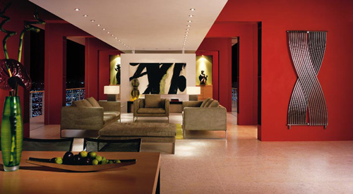 Τέχνη στο καθιστικό με φωτογραφίες ή design καλοριφέρ