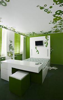 Σύγχρονος σχεδιασμός δωματίου σε ξενοδοχείο Σύγχρονος σχεδιασμός δωματίου σε ξενοδοχείο