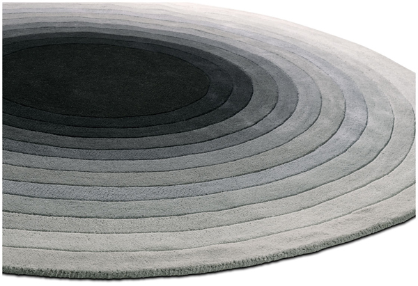 χαλί, μαύρο χαλί, γκρι χαλί, κυκλικό χαλί, 