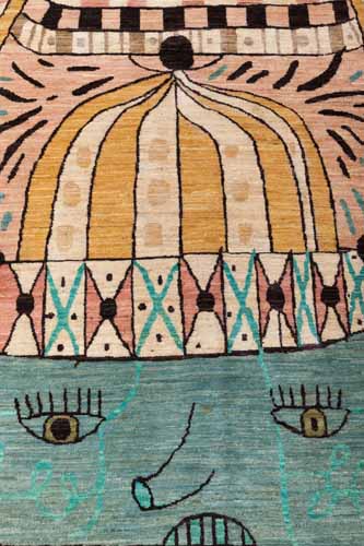 Afghan Folklore Nodus detail 6281, Αφγανικό φολκλόρ χαλί Afghan Folklore Nodus detail 6281, Αφγανικό φολκλόρ χαλί