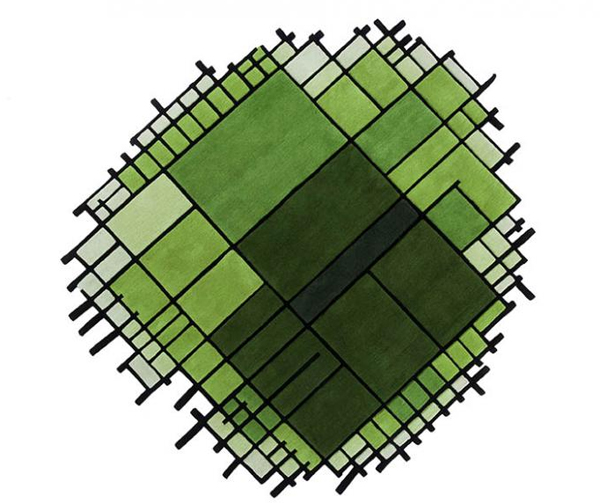 πράσινο χαλί, γεωμετρικό χαλί, μοντέρνο χαλί, μοντριάν, σχεδιασμός χαλιού.  πράσινο χαλί, γεωμετρικό χαλί, μοντέρνο χαλί, μοντριάν, σχεδιασμός χαλιού.