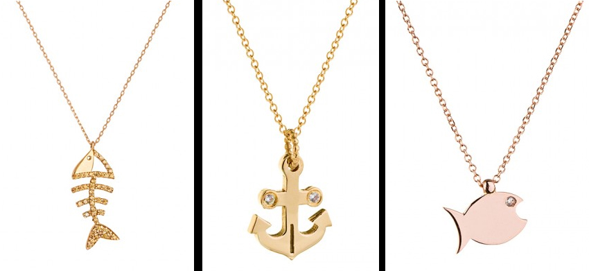 καλοκαιρινά κολιέ κολιέ ψαροκόκαλο