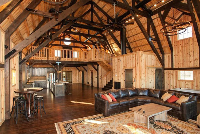 barn conversion living room